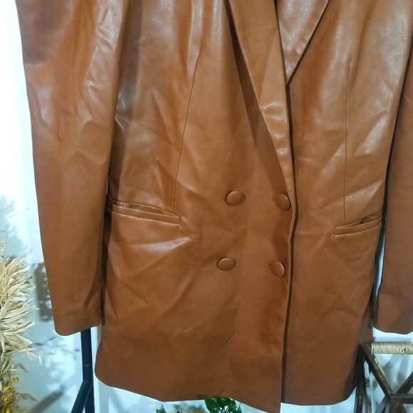 Culpos INC Oversized Leather Jacket - Picture 3 of 11